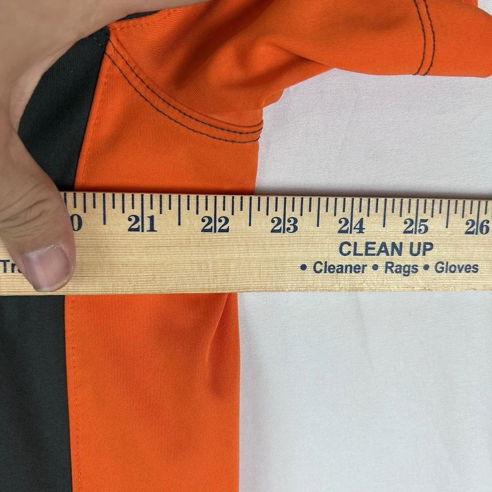 Oklahoma‎ State Cowboys Nike Dri-Fit Polo Gray Orange Mens Large Logo OSU